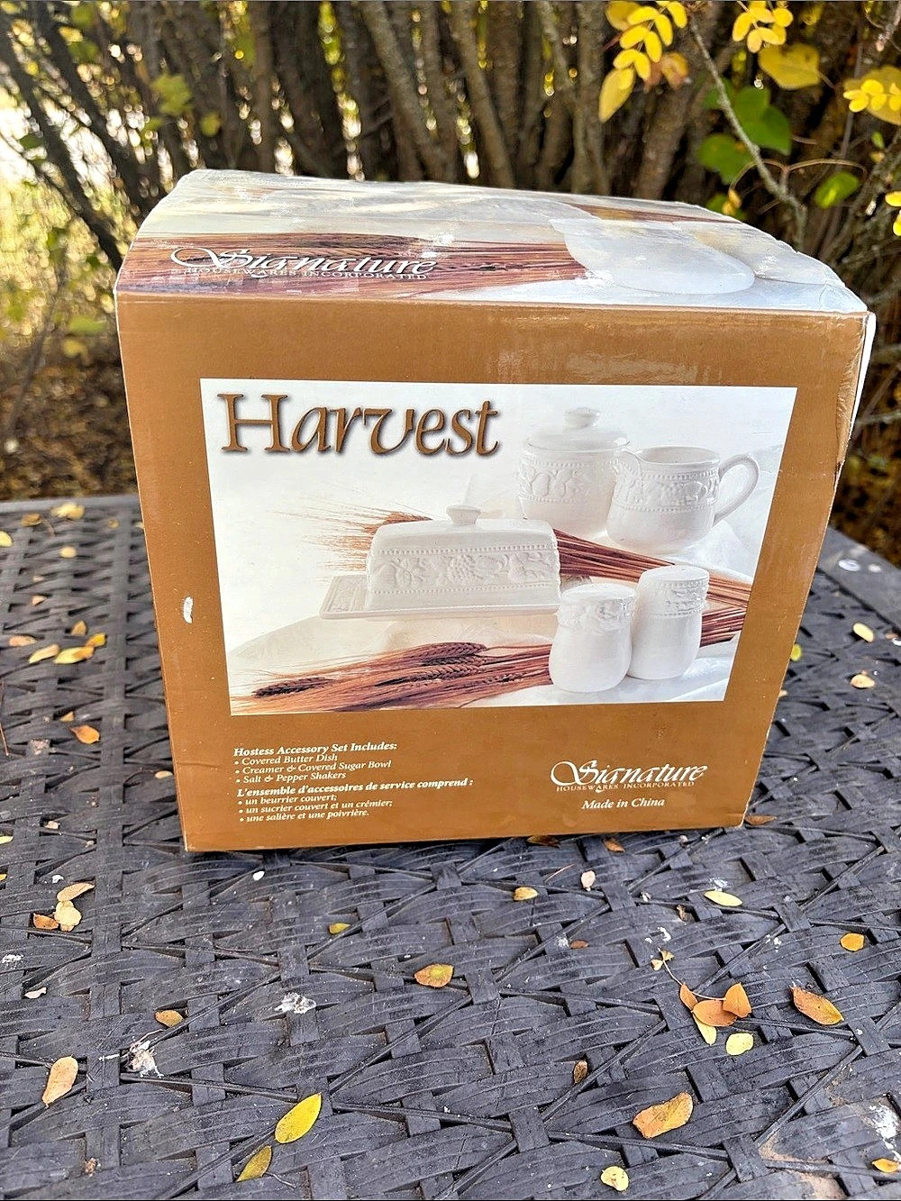 Signature Housewares Harvest Signature Hostess Accessory Set Hostess Accessory